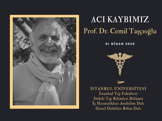 COVID-19 Tedavisi Gören Prof. Dr. Cemil Taşcıoğlu Vefat Etti 