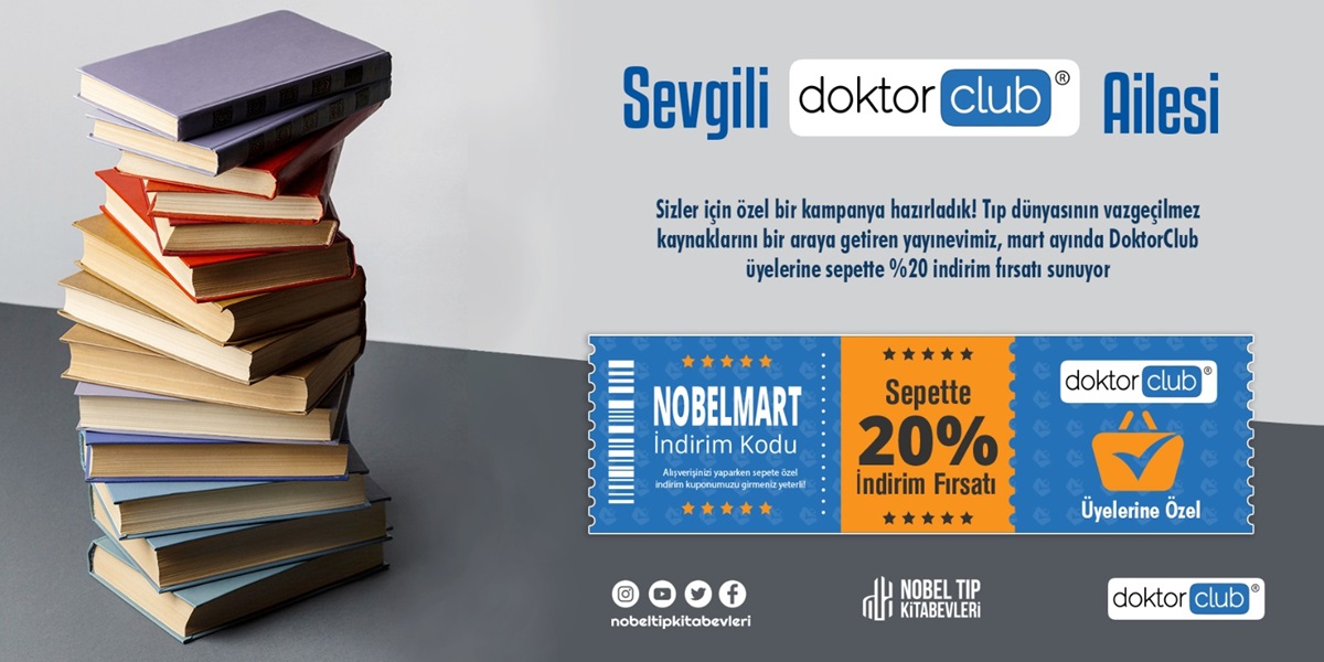 Nobel Tıp Kitabevleri'nden Doktorclub Üyelerine Özel %20 İndirim Fırsatı!